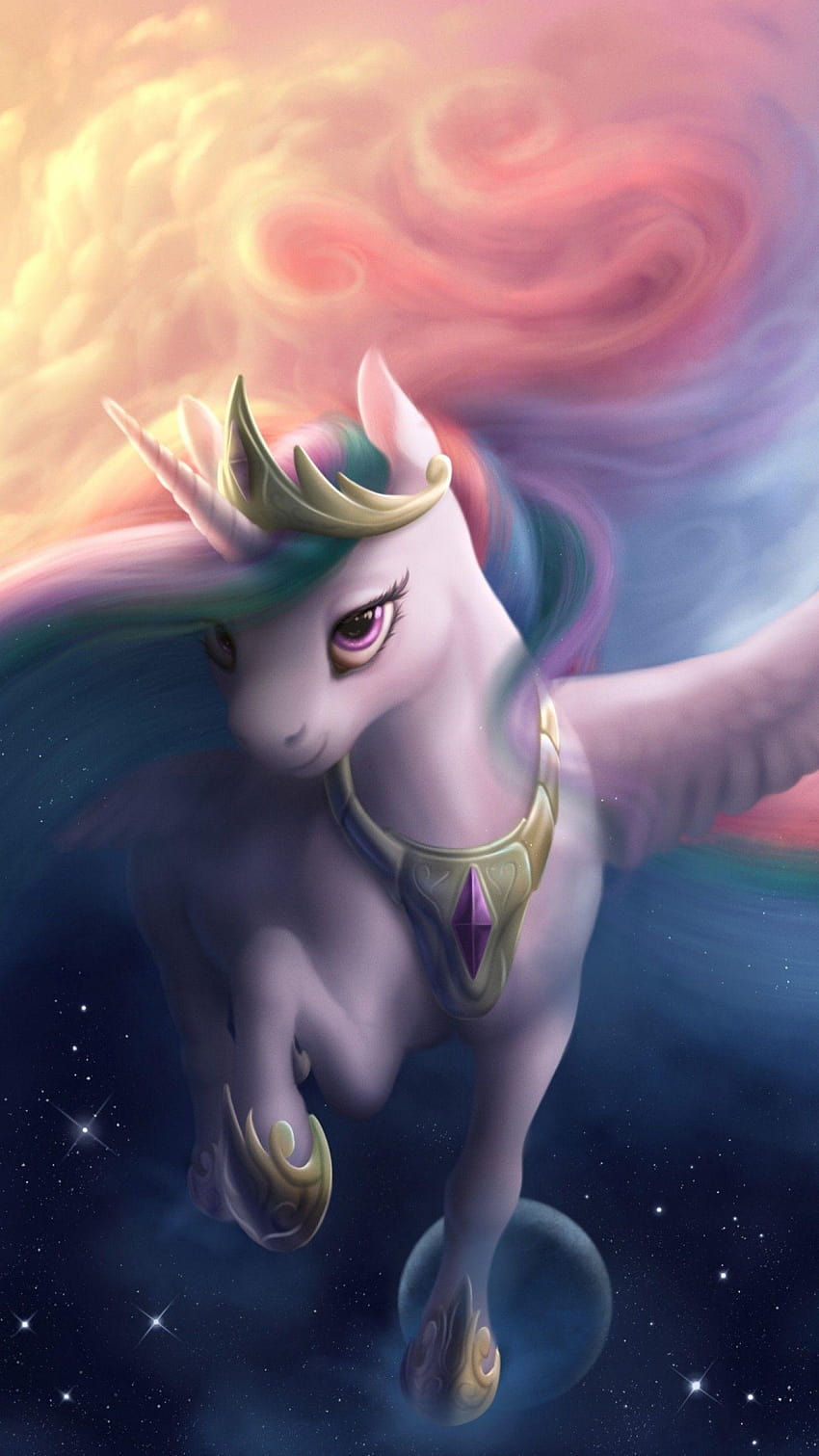 Princess Luna, Alicorn, My Little Pony Friendship is Magic HD phone wallpaper