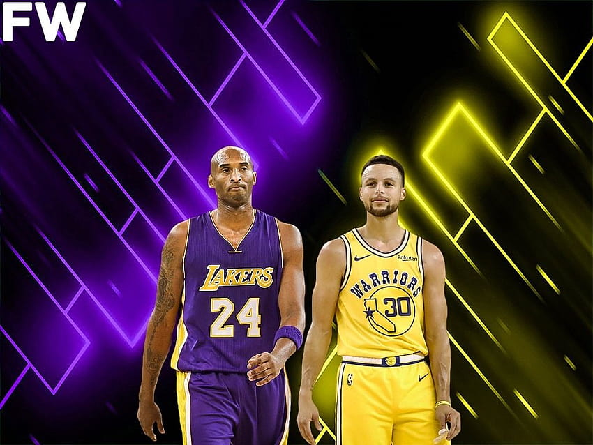 Der ultimative Vergleich zwischen Stephen Curry und Kobe Bryant in den NBA-Playoffs – Fadeaway World, Curry vs. Bryant HD-Hintergrundbild
