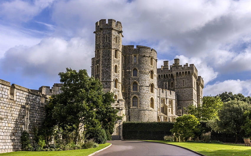 Médiéval: Château de Windsor Angleterre Arrière-plans médiévaux pour 16:9 Fond d'écran HD
