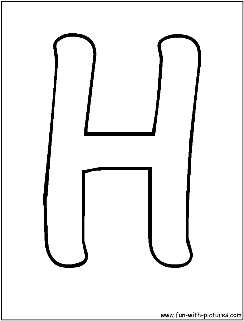h alphabet letter