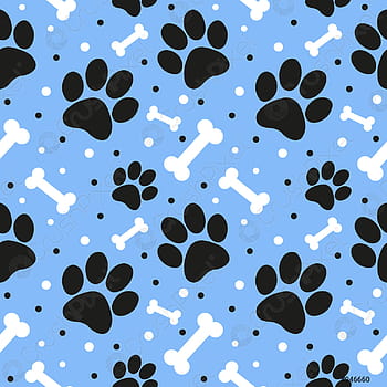 Dog Paw Background Clipart