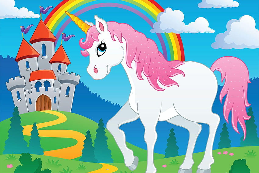 Choose Cute Unicorn to create fantastic wall decor in your, cartoon unicorns HD wallpaper