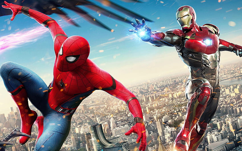 Iron Man Spiderman Retrouvailles, homme de fer Fond d'écran HD