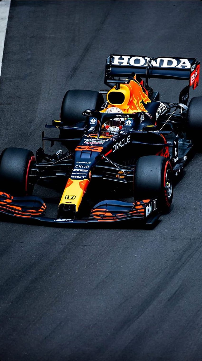 Max Verstappen, car, formule, red bull racing, one, black, formula, honda, monaco, mobile, max verstappen iphone HD phone wallpaper