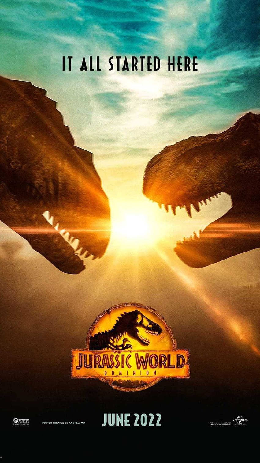 Jurassic World 3, serie de películas de parque jurásico fondo de pantalla del teléfono