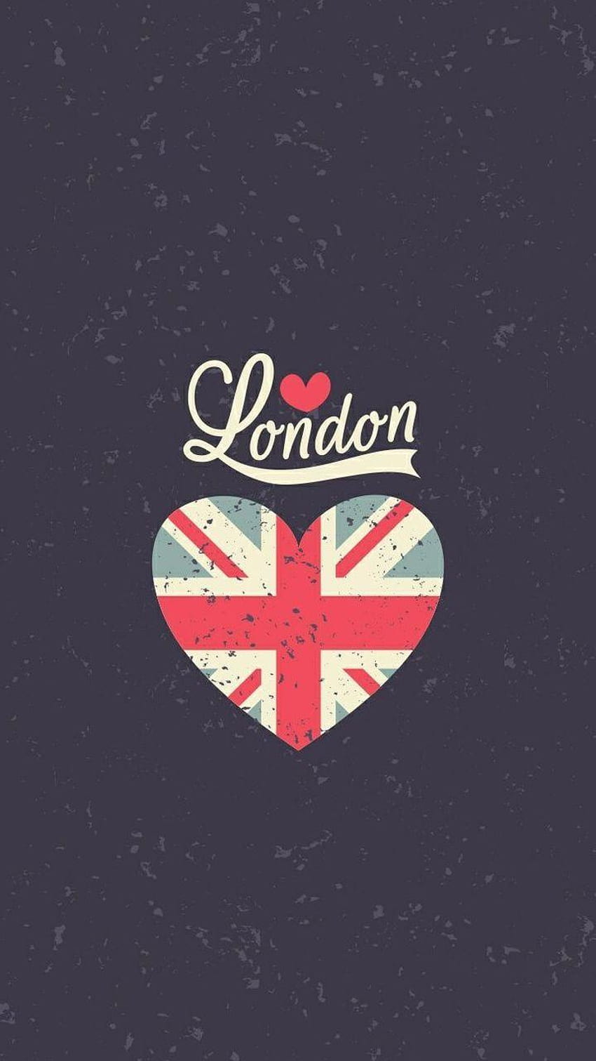 London UK Heart Flag. iPhone Vintage. Tap to, london flag iphone HD phone wallpaper
