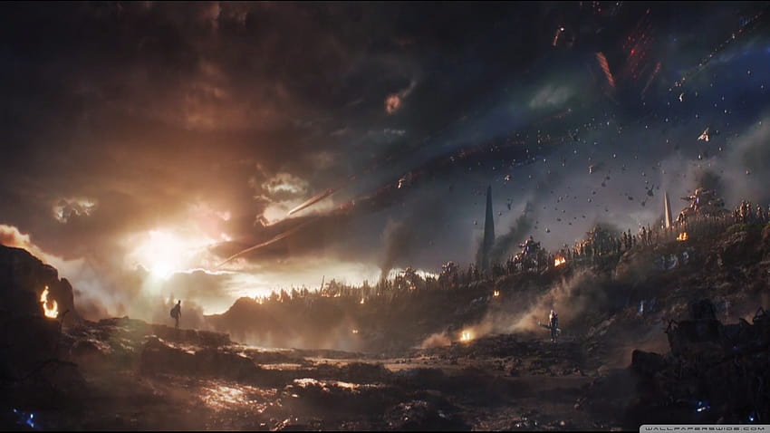 Avengers End Game Final Battle Ultra Hintergründe für U TV, Avengers Endgame Schlachtfeld HD-Hintergrundbild