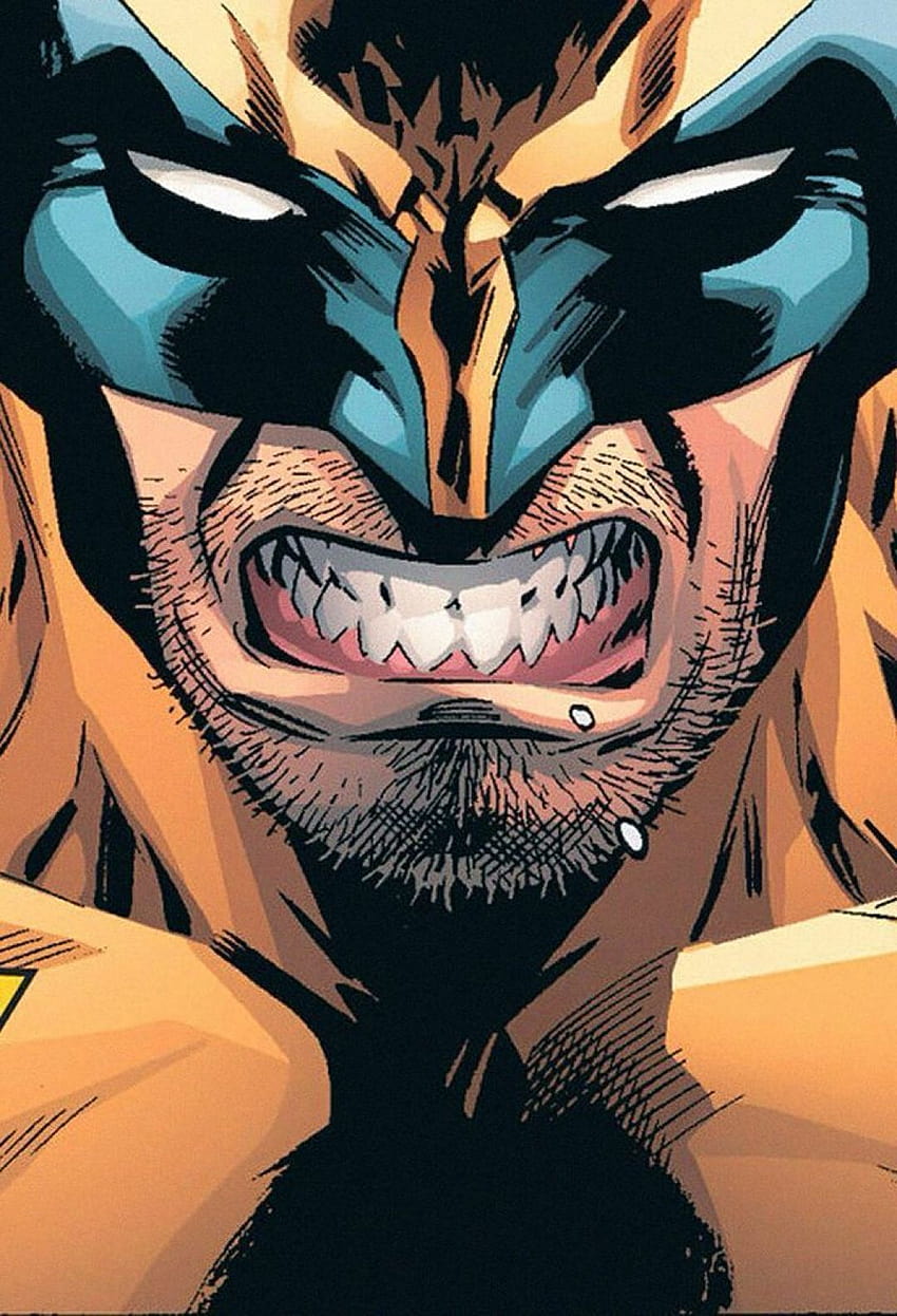 ✅[3 Bloody Wolverine Comic Phone, телефонен комикс HD тапет за телефон
