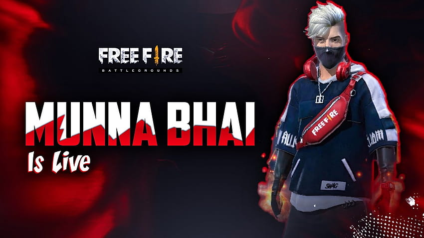Free Fire MAX : Munna bhai gaming's ID, stats, rank, K/D ratio