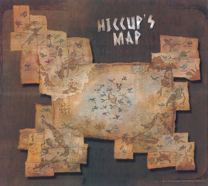 I oh so love maps :3 <3 I am going to MAKE this for myself. Totally, hiccups map HD wallpaper