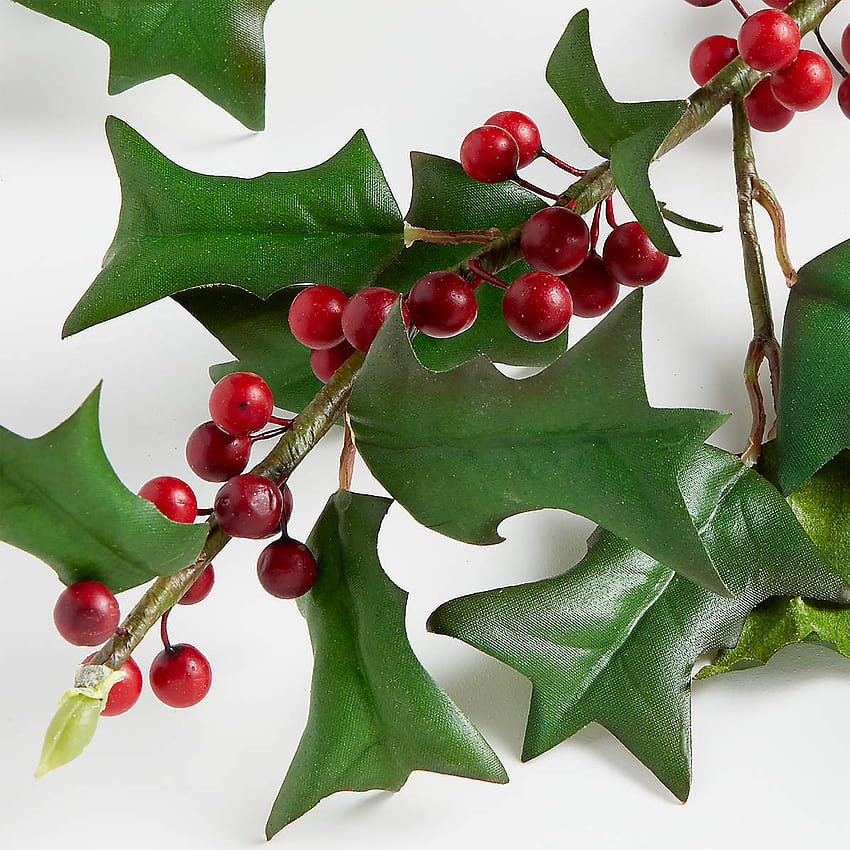 Faux Holly Berry Stem + Reviews HD phone wallpaper
