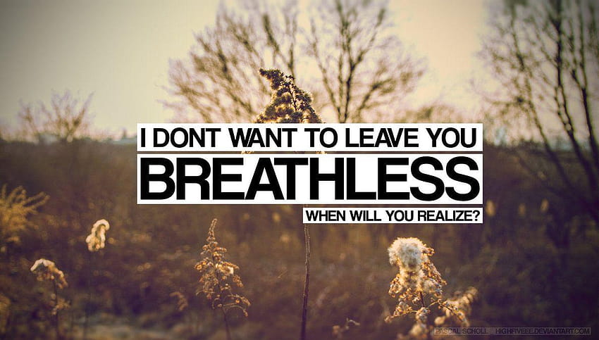 Breathless by HighFiveee, asking alexandria lyrics HD wallpaper