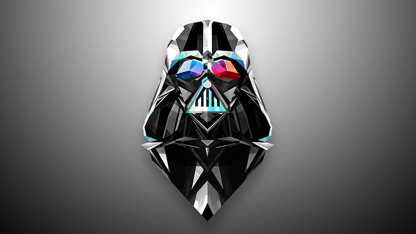 abstraction, minimalism, star wars, Darth Vader, Darth Vader, section minimalism in resolution 2560x1440, darth vader imperial logo HD wallpaper