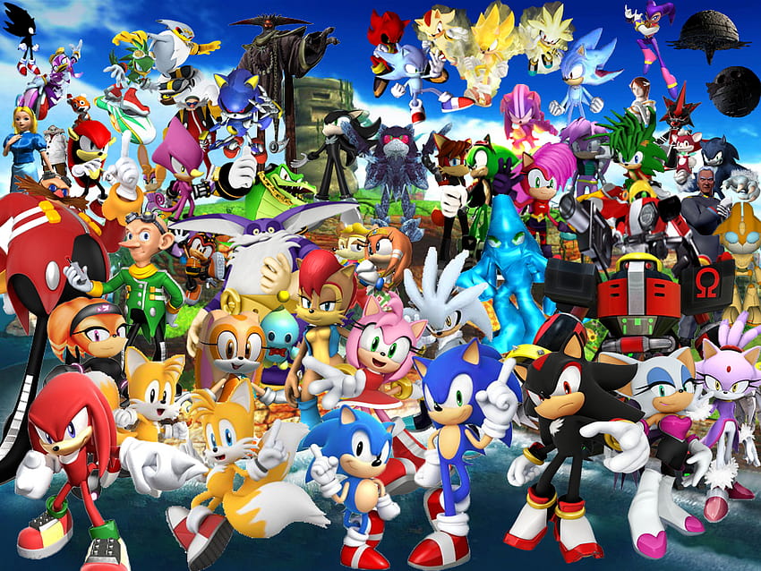 Download Actionpacked Sonic Characters Wallpaper Wallpaper  Wallpaperscom