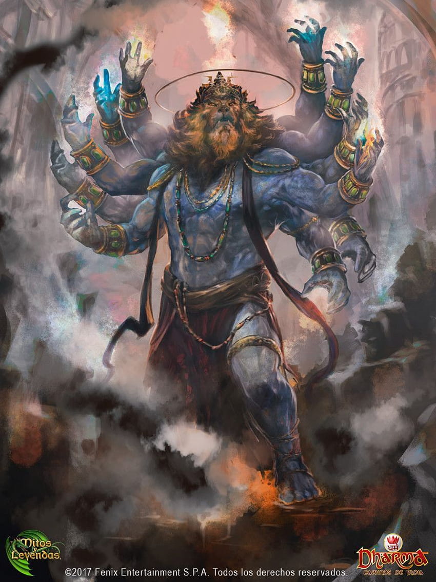 ArtStation, wütender Lord Vishnu HD-Handy-Hintergrundbild