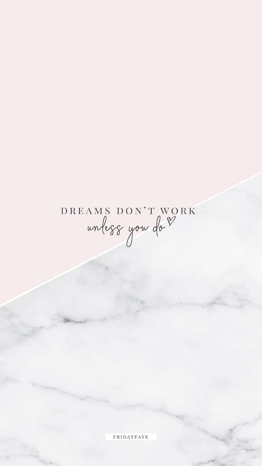 Dreams Don't Work Unless You Do in 2020, new year motivation HD phone wallpaper