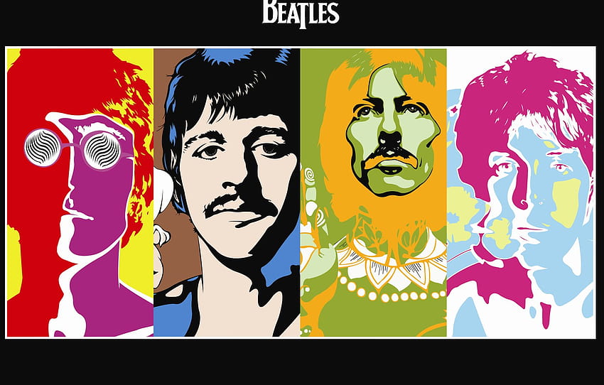 The Beatles, The Beatles, psychedelic, Beatles band , section музыка HD wallpaper