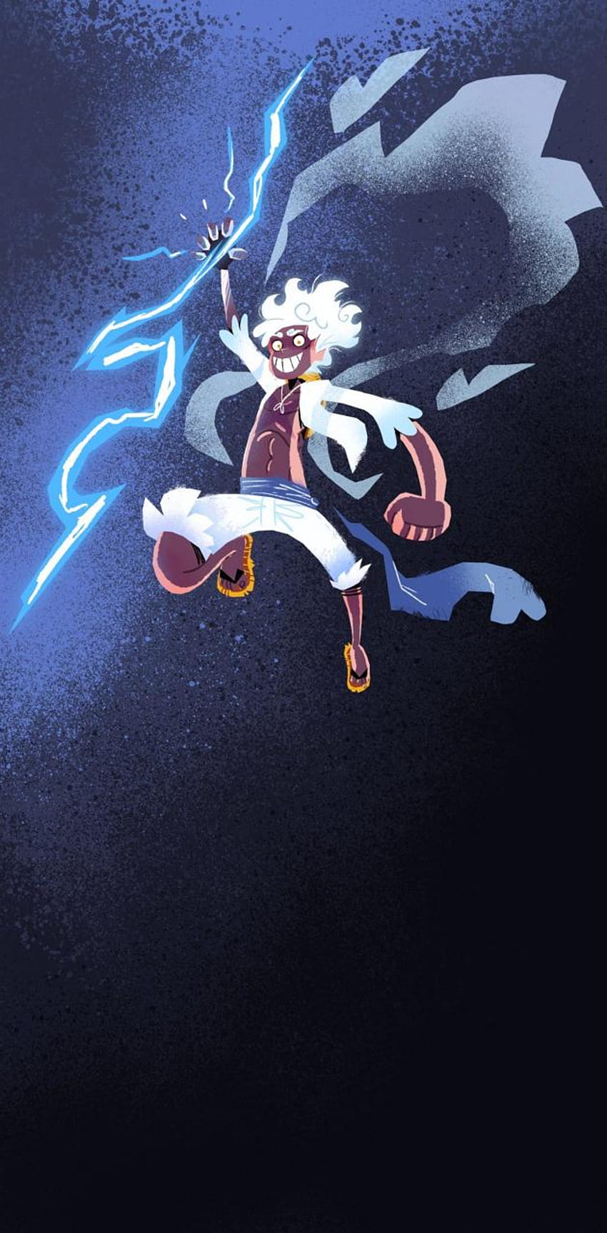 Luffy Gear 5 Grabs Lightning Transparent PNG - PNGAnime