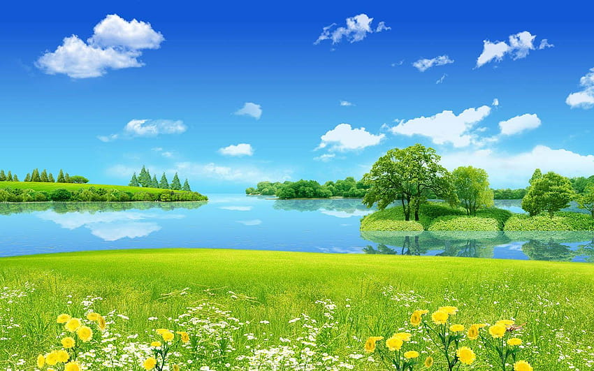 These are our nature backgrounds including some beaches and some falls!, background nature HD wallpaper
