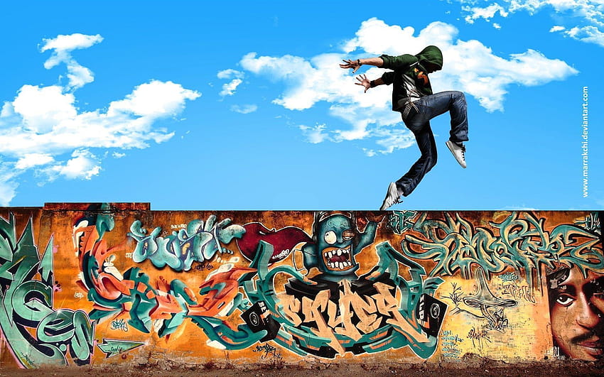 Dance Hip Hop In Street โดย Marrakchi Dqe วอลล์เปเปอร์ HD