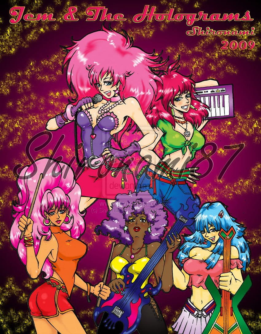 Illustration of jem and the holograms artwork on Craiyon