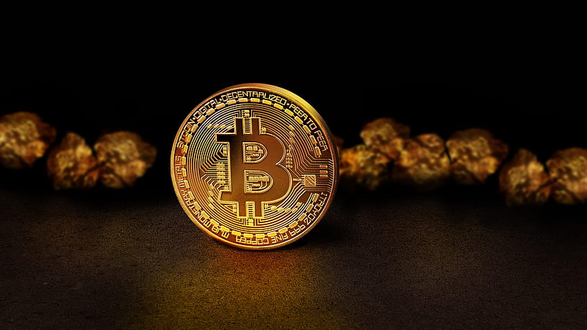 Criptomoneda Bitcoin, moneda digital fondo de pantalla