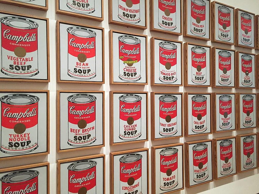 Andy Warhol Campbell Çorba Kutuları, kamp çanları çorba kutuları HD duvar kağıdı