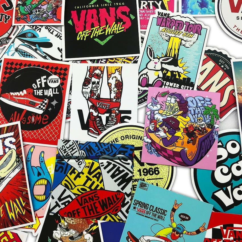 6 Skateboard Stickers Vans off The Wall Vintage Vinyl Laptop Helmet Car Decal for sale online HD phone wallpaper