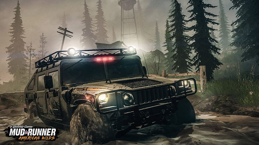 Zapowiedziano dodatek Spintires: Mudrunner American Wilds, spintires błotnik Tapeta HD