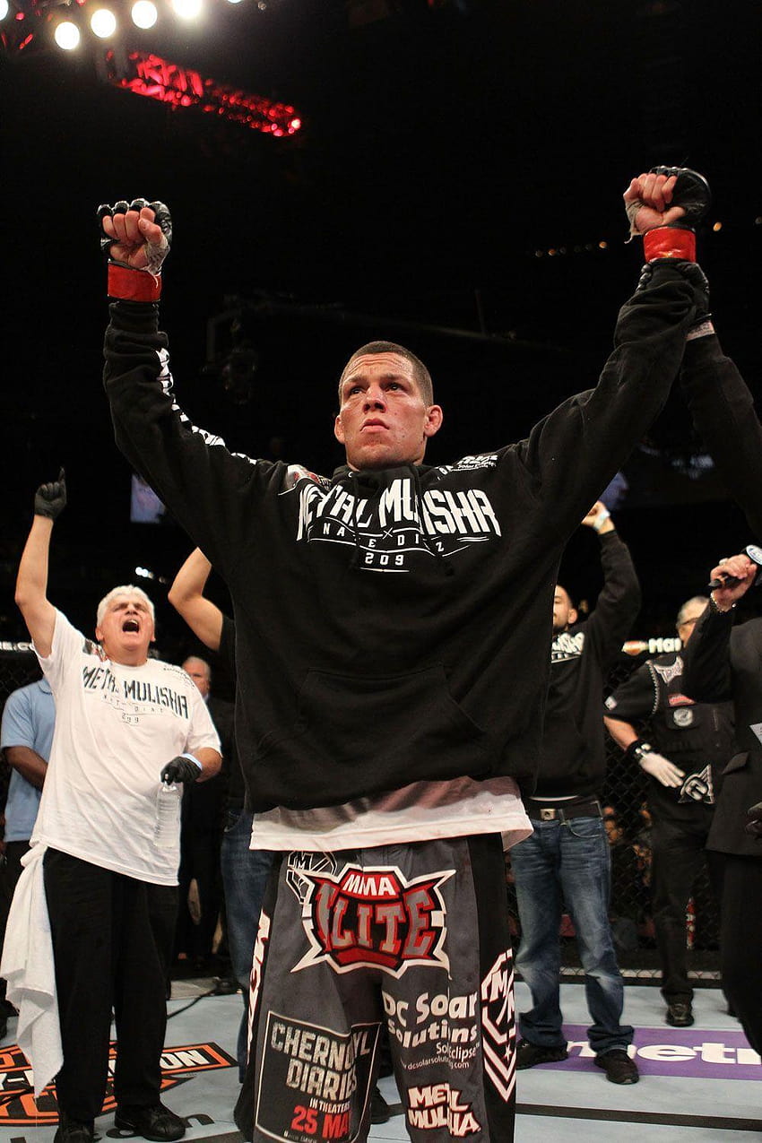 Nate Diaz, hermano menor de Nick Diaz, es un MMA bien logrado fondo de pantalla del teléfono