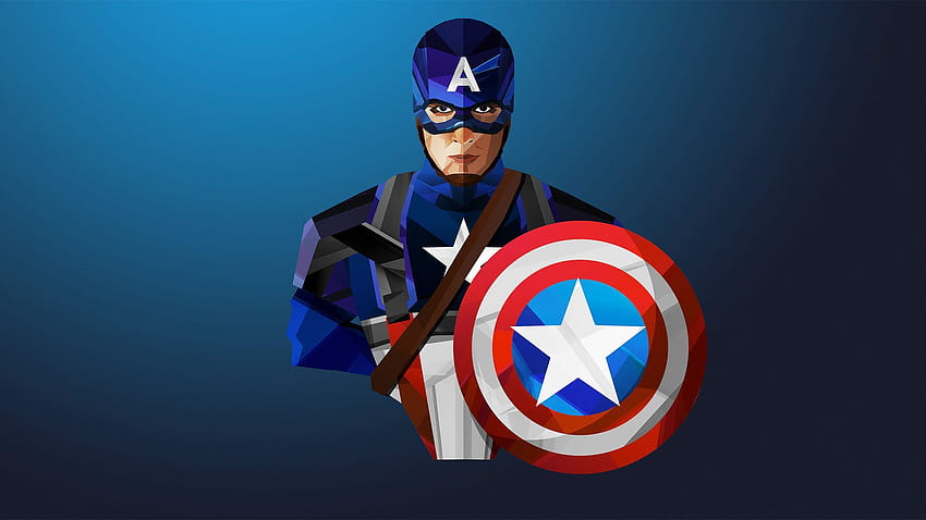 Captain America Cartoon, Kapitän Amerika Anime HD-Hintergrundbild