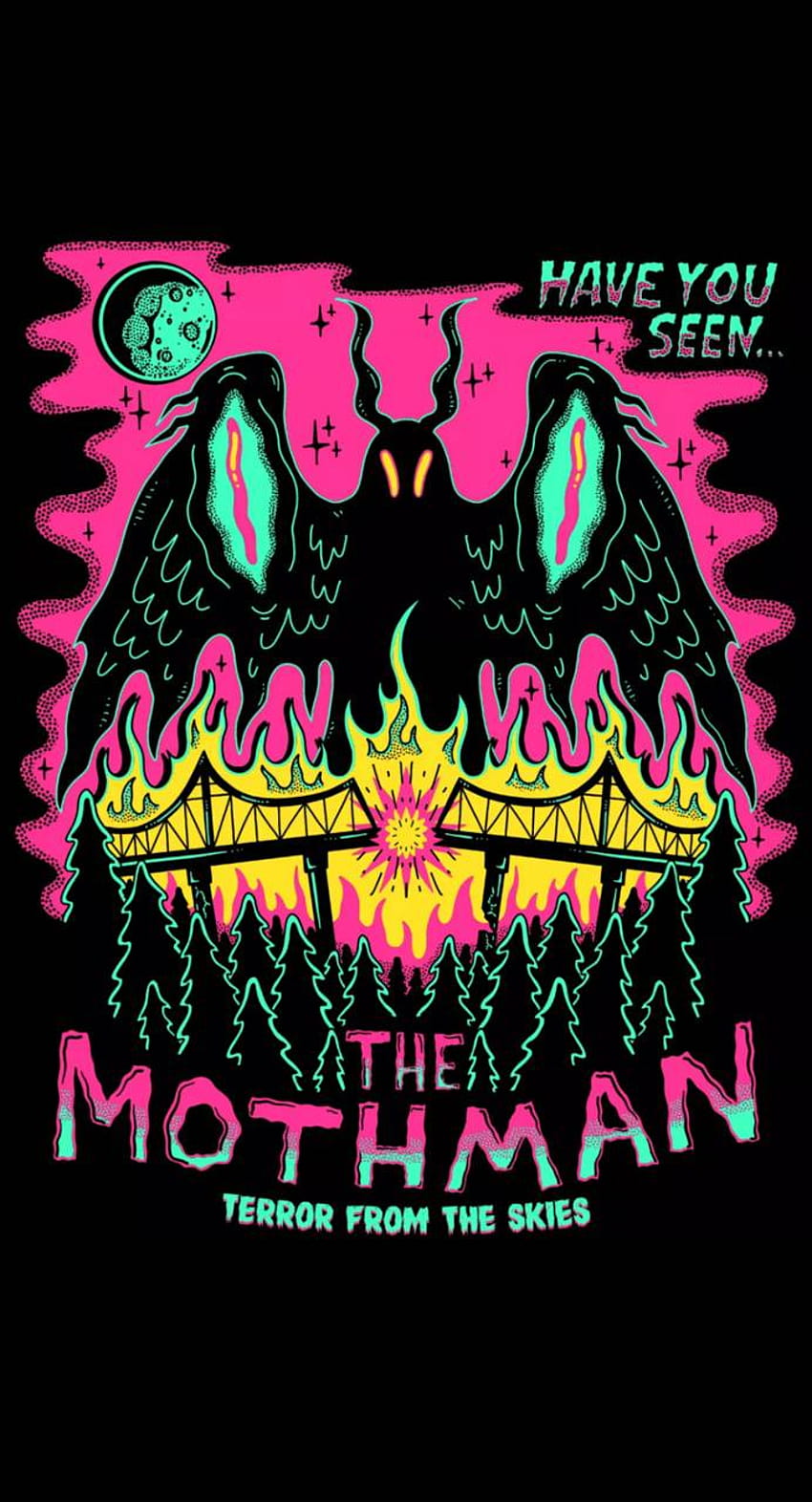 Mothman by PeriwinkleHellion HD phone wallpaper