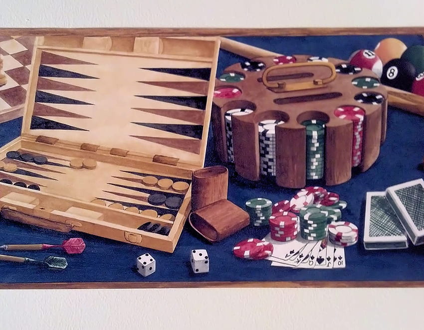 Game Room Border, backgammon HD wallpaper