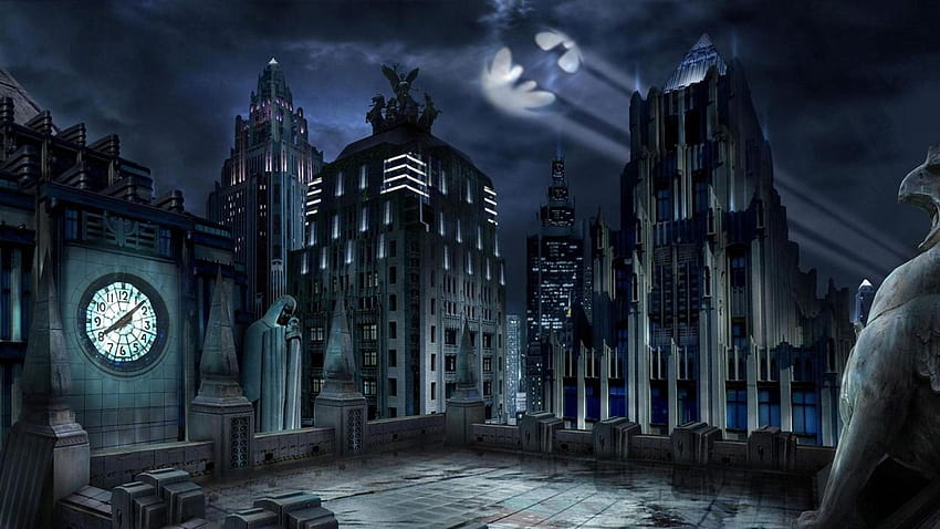 Gotham City Urban Landscape 1366x768 pixel, fortnite gotham city HD wallpaper