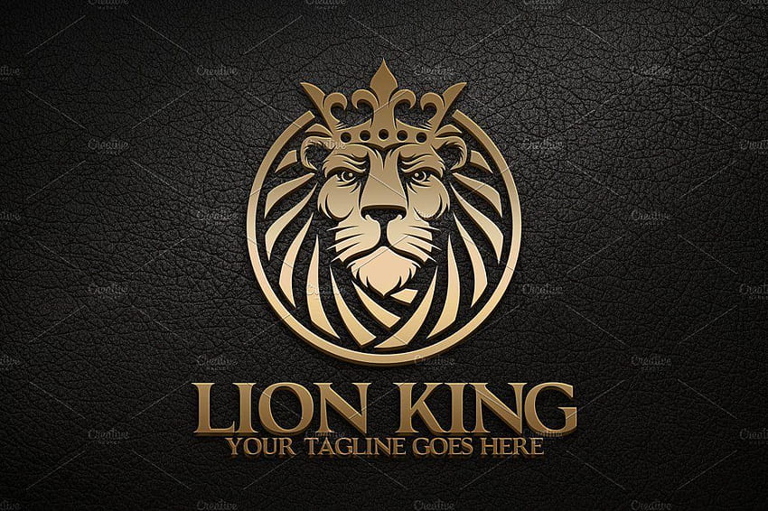 Re Leone ~ Modelli di logo ~ Mercato creativo, logo del re Sfondo HD