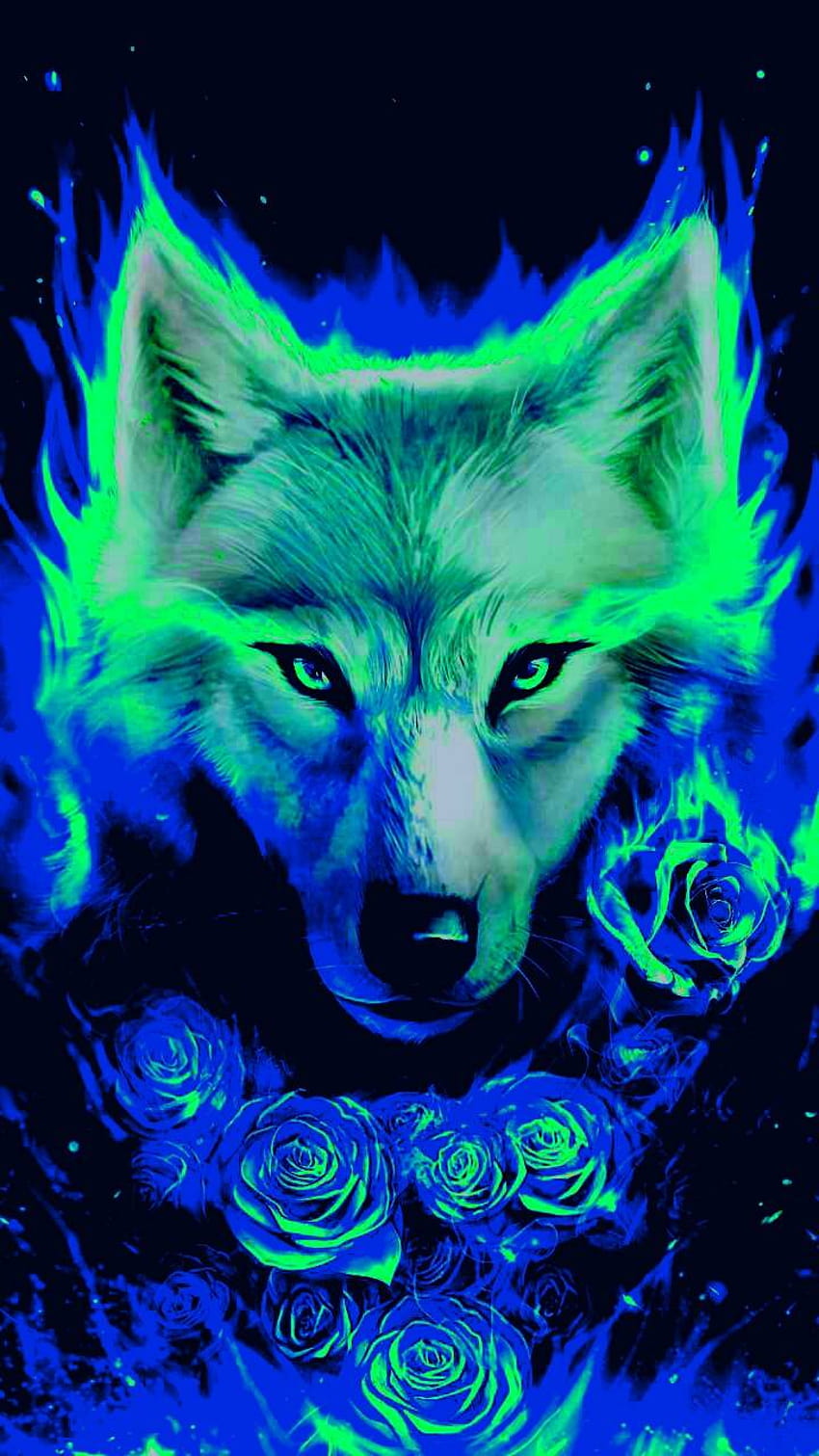 Glowing wolf by Jklguru HD phone wallpaper | Pxfuel