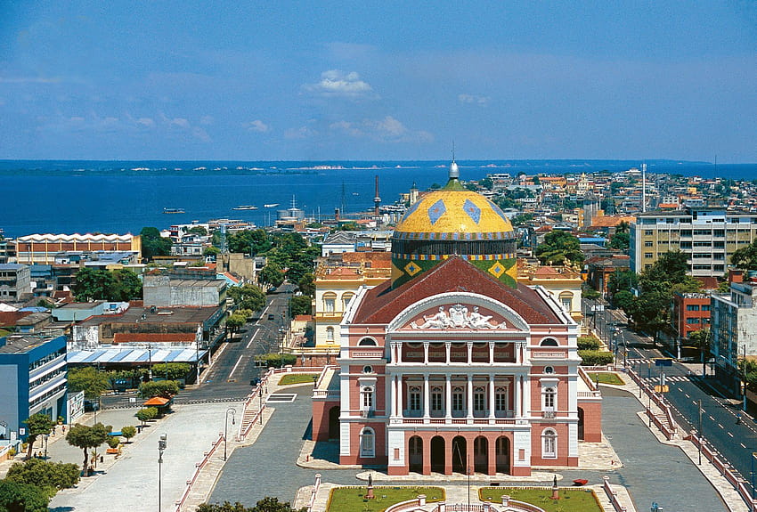 Teatro Amazzonia. Manaus, Brasile ...pinterest Sfondo HD