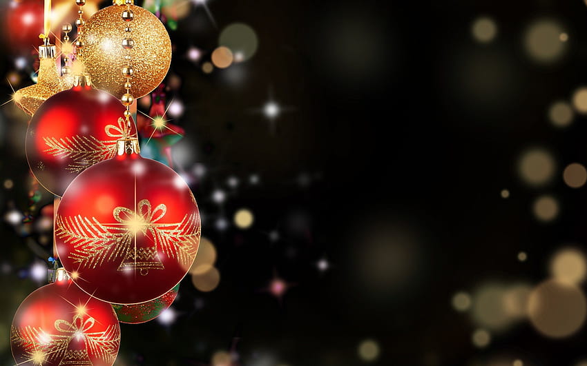 7 Christmas, black and red christmas HD wallpaper | Pxfuel