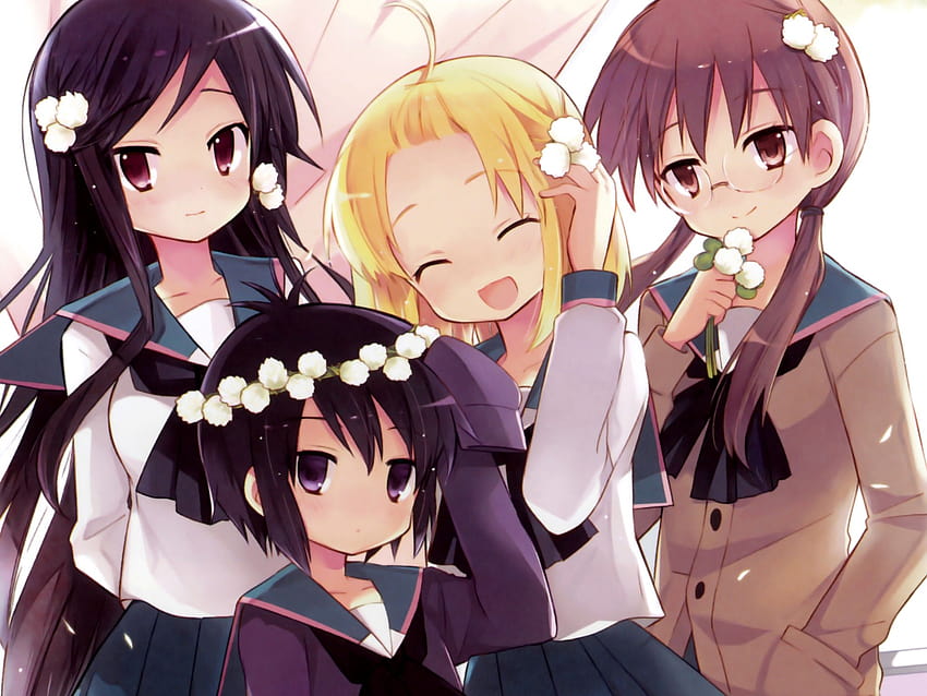 Cute For 4 Best Friends list, anime girl bff HD wallpaper