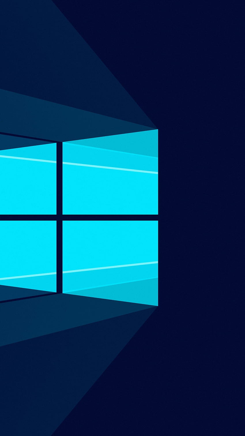 Windows 10 , Microsoft Windows, Minimalist, Blue background, Technology, tablet minimalist vertical HD phone wallpaper