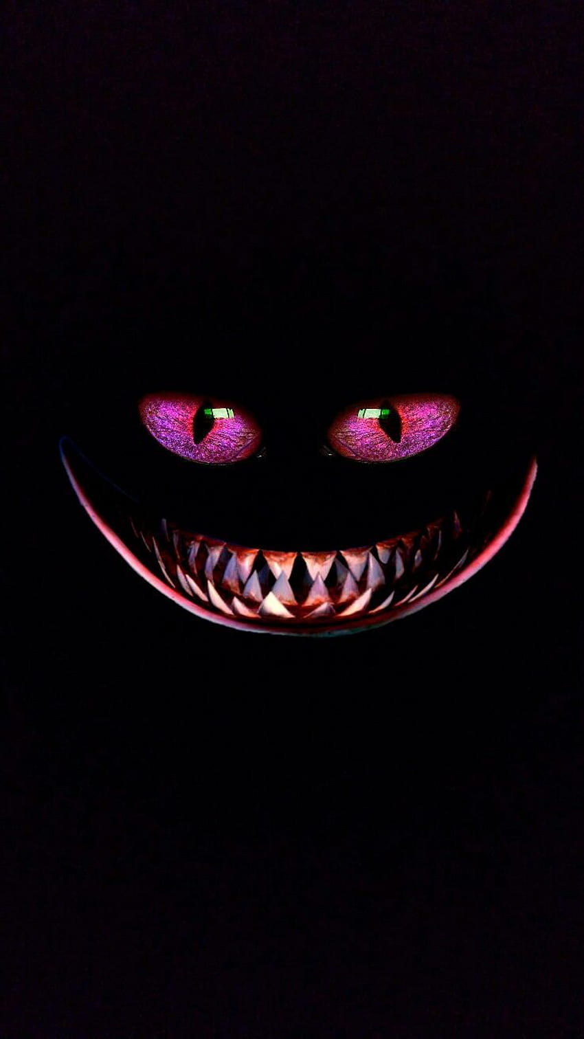 IPhone verticale occhi viola sorriso a trentadue denti., Halloween verticale Sfondo del telefono HD