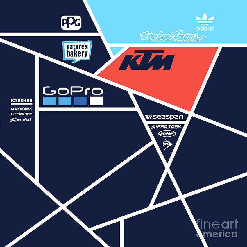 Troy lee designs SE Matric KTM Team Digital Art by Shezan Kiska HD phone wallpaper