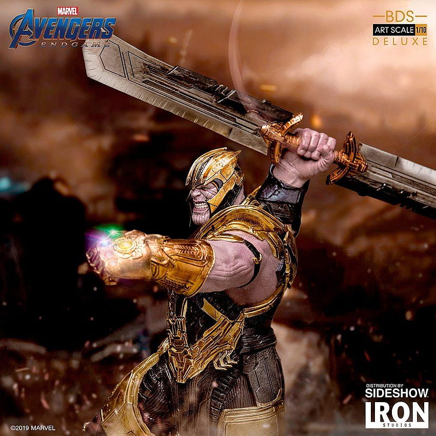 EPIC New Thanos Statue Shows Off His Deadly Double Bladed, double bladed sword HD phone wallpaper