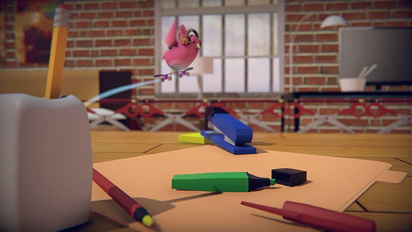 SkateBird vole sur Kickstarter et fait éclore une démo pour les amateurs d'oiseaux de skateboard Fond d'écran HD