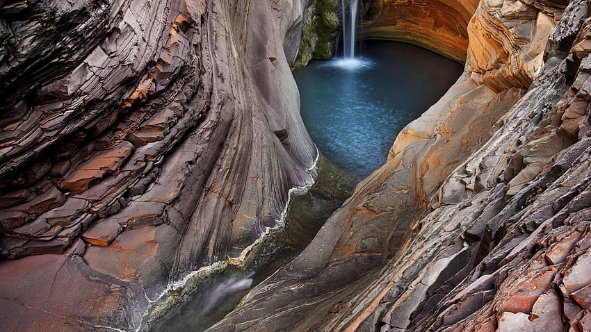 Waterfall, , Hamersley Gorge, Karijini National Park, Australia, travel, tourism, National Geographic Traveler Contest, Nature HD wallpaper