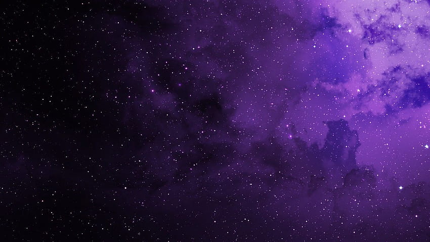 Dark Purple Space, universo roxo papel de parede HD