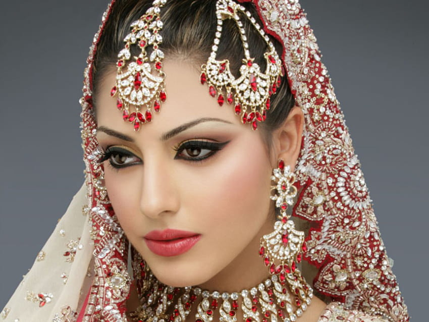 Pakistańska panna młoda i tła Tapeta HD