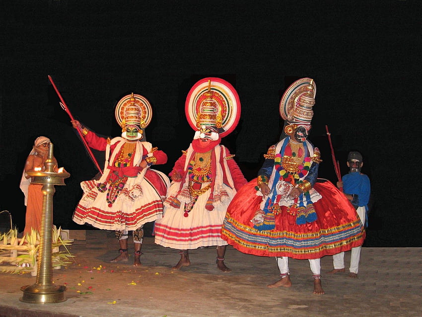 캐나다 생명 보험: Amazing Kerala kathakali Dance Form, 케랄라 댄스 HD 월페이퍼