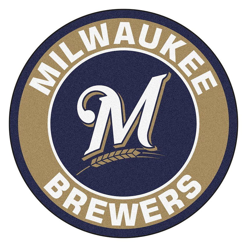 FANMATS MLB, logotipo de cerveceros retro fondo de pantalla del teléfono