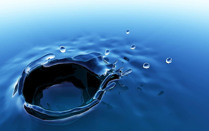 약 물, 바다 물방울 HD 월페이퍼